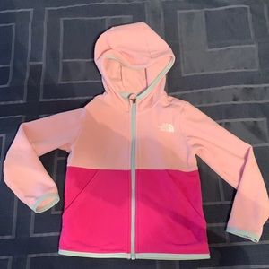 The North Face fleece glacier hoodie 4T girls